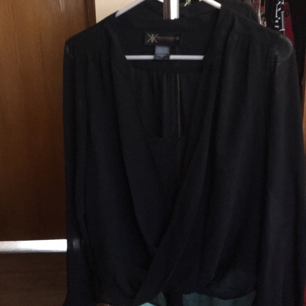 Black flowy blouse